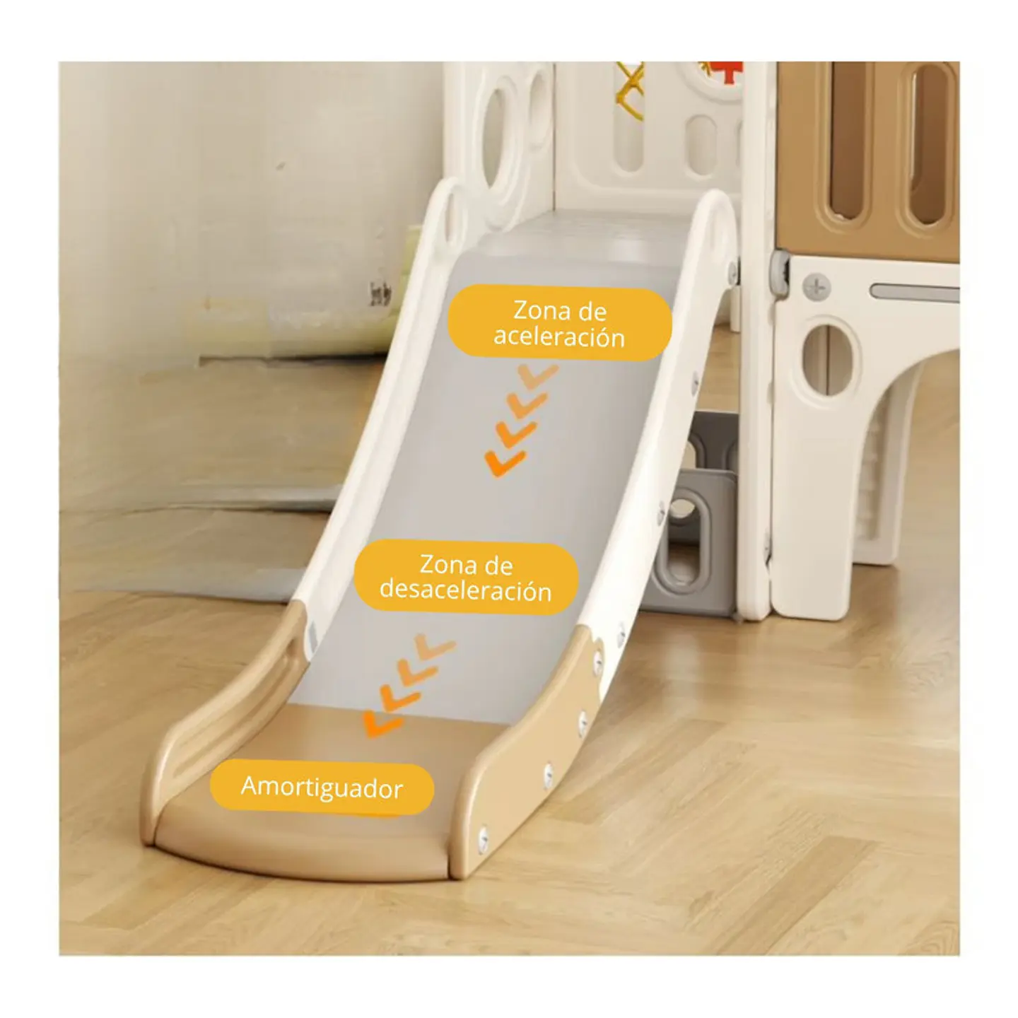 Juego Resbalin Infantil Torre Escalera y Aro Coffee Elf 4