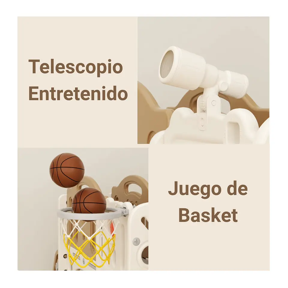 Juego Resbalin Infantil Torre Escalera y Aro Coffee Elf 5