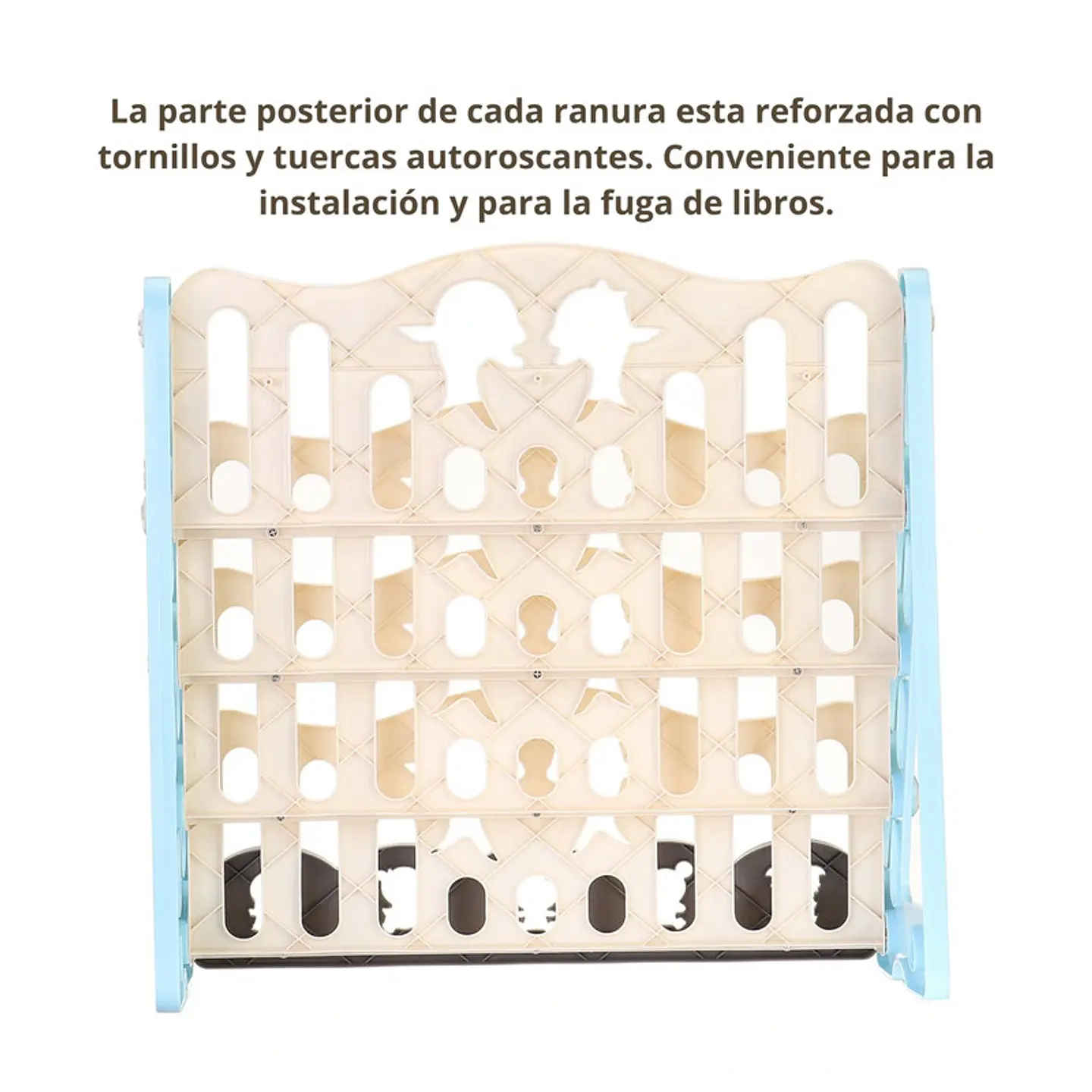 Biblioteca Infantil Estante Organizador Libros 4 Niveles 8