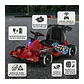 Auto Eléctrico Go Kart Infantil Batería Carrera Turbo Rojo - Miniatura 4
