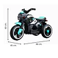Auto Eléctrico Infantil Moto Beast Batería Turquesa - Miniatura 6