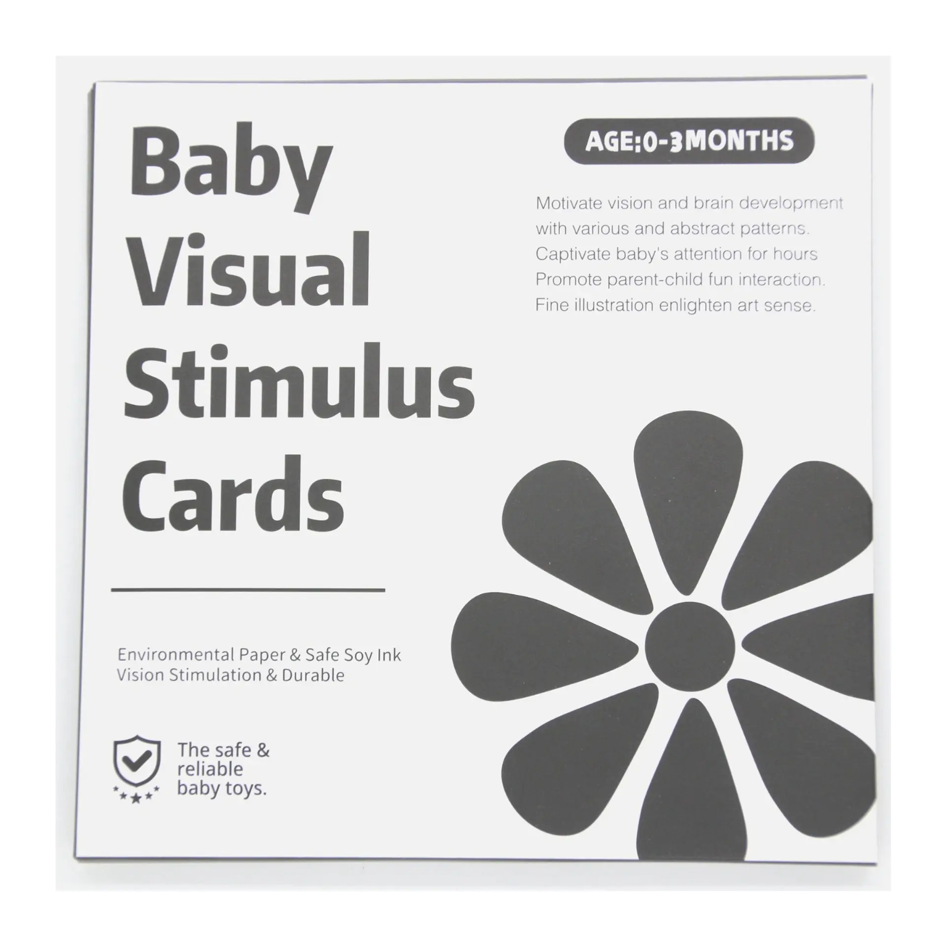 Tarjeta Estimulacion Visual Temprana Bebe 0 a 3 meses 2