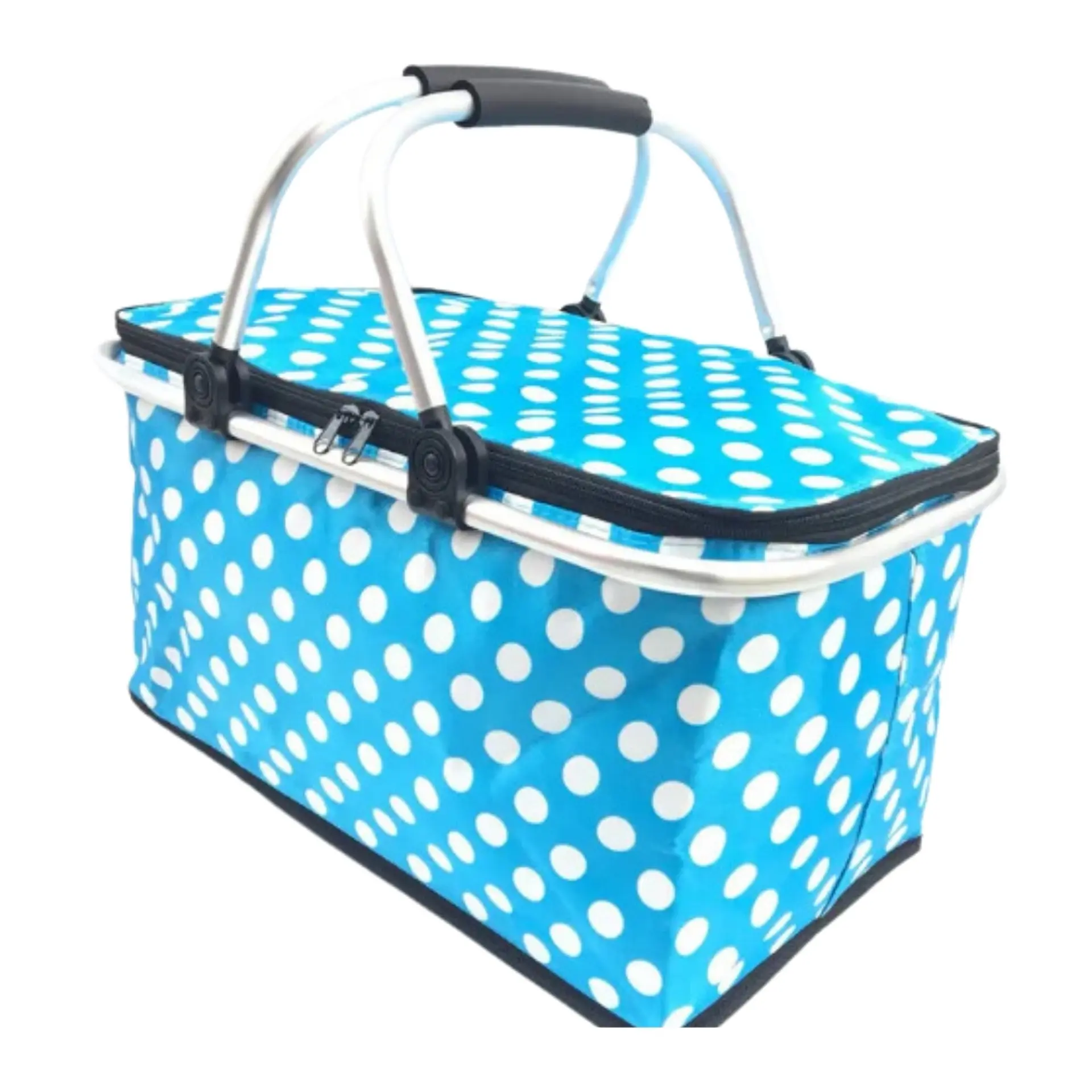 Bolso Termico Plegable Puntos Calipso Cooler Canasta Picnic 3