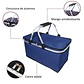 Bolso Termico Plegable Azul Cooler Canasta Picnic - Miniatura 3