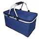 Bolso Termico Plegable Azul Cooler Canasta Picnic - Miniatura 1