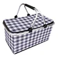 Bolso Termico Plegable Cuadros Negros Cooler Canasta Picnic - Miniatura 1