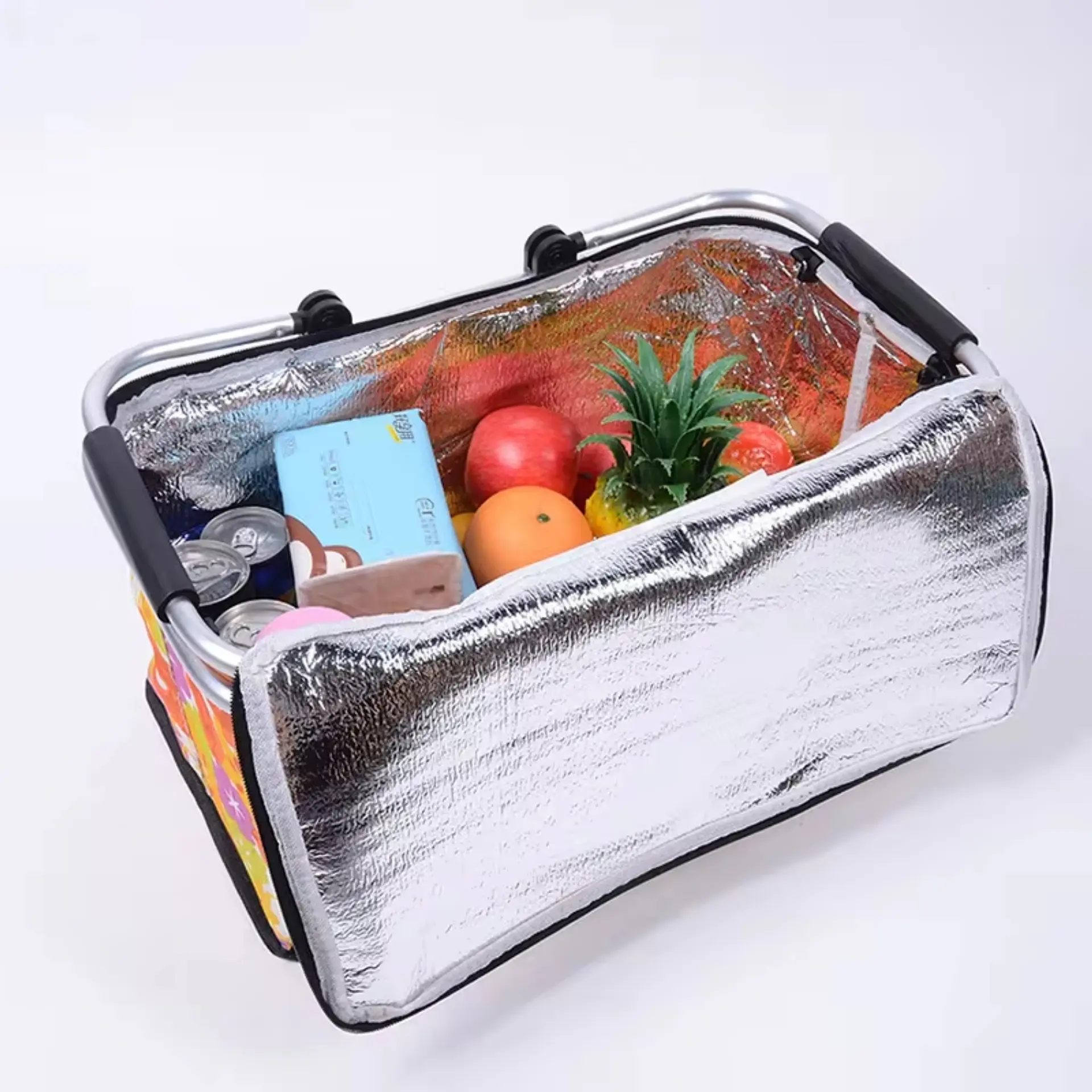 Bolso Termico Plegable Anclas  Cooler Canasta Picnic 2