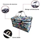 Bolso Termico Plegable  Flores Cooler Canasta Picnic - Miniatura 3