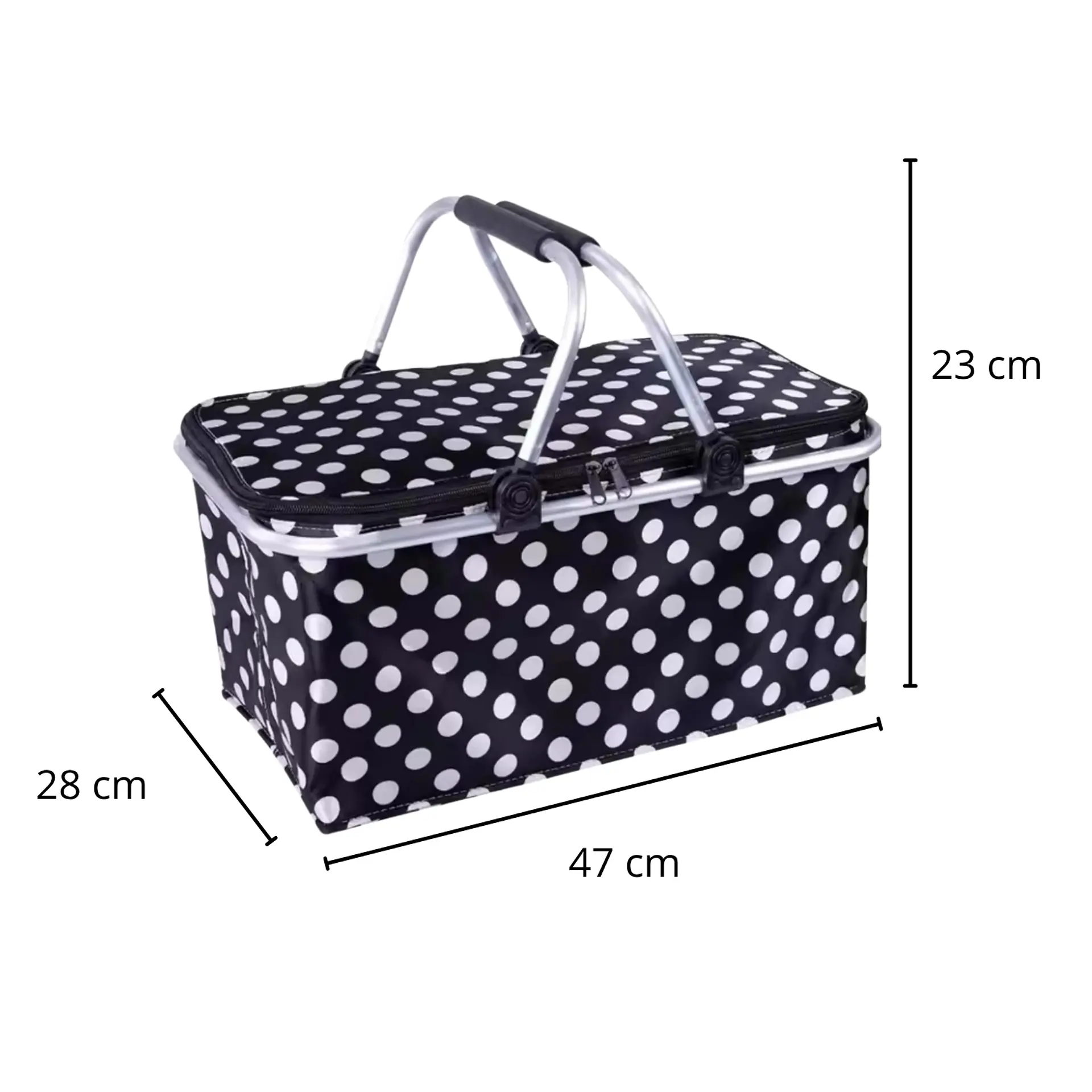 Bolso Termico Plegable  Puntos Cooler Canasta Picnic 5