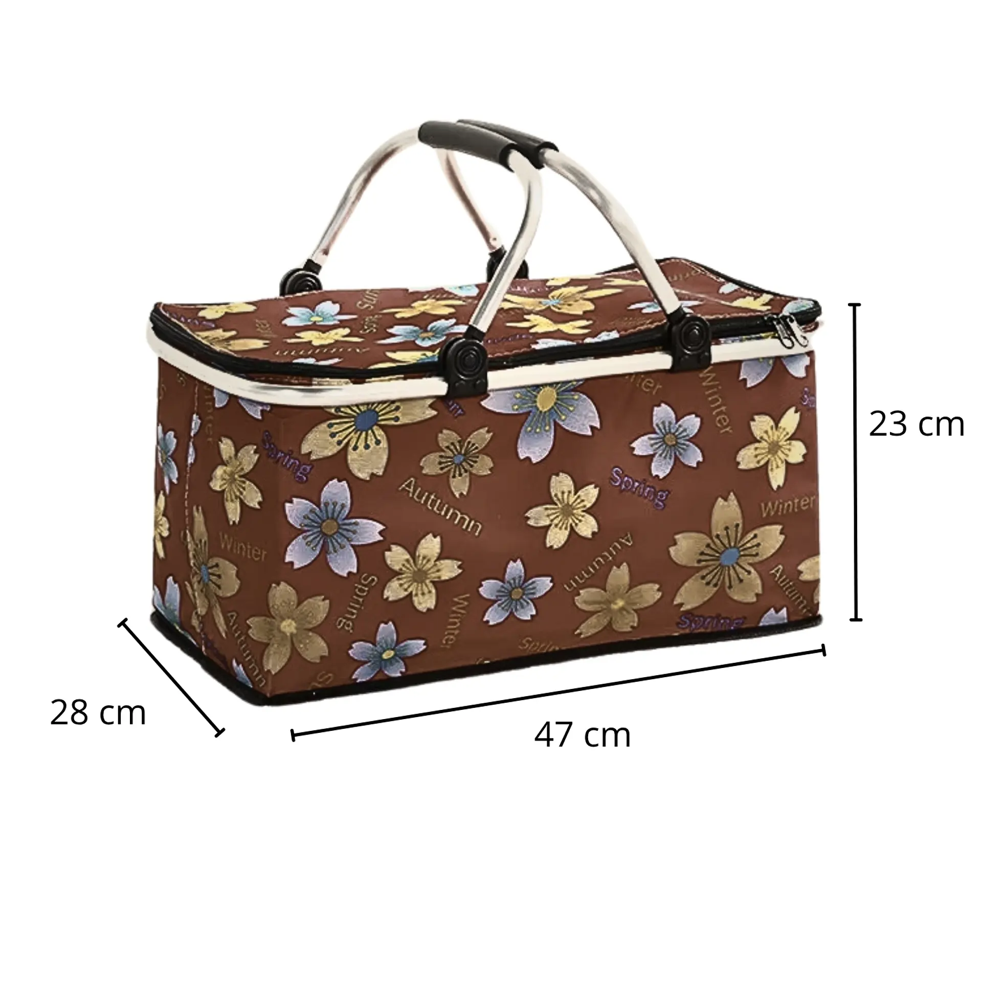 Bolso Termico Plegable Margaritas Cooler Canasta Picnic 7