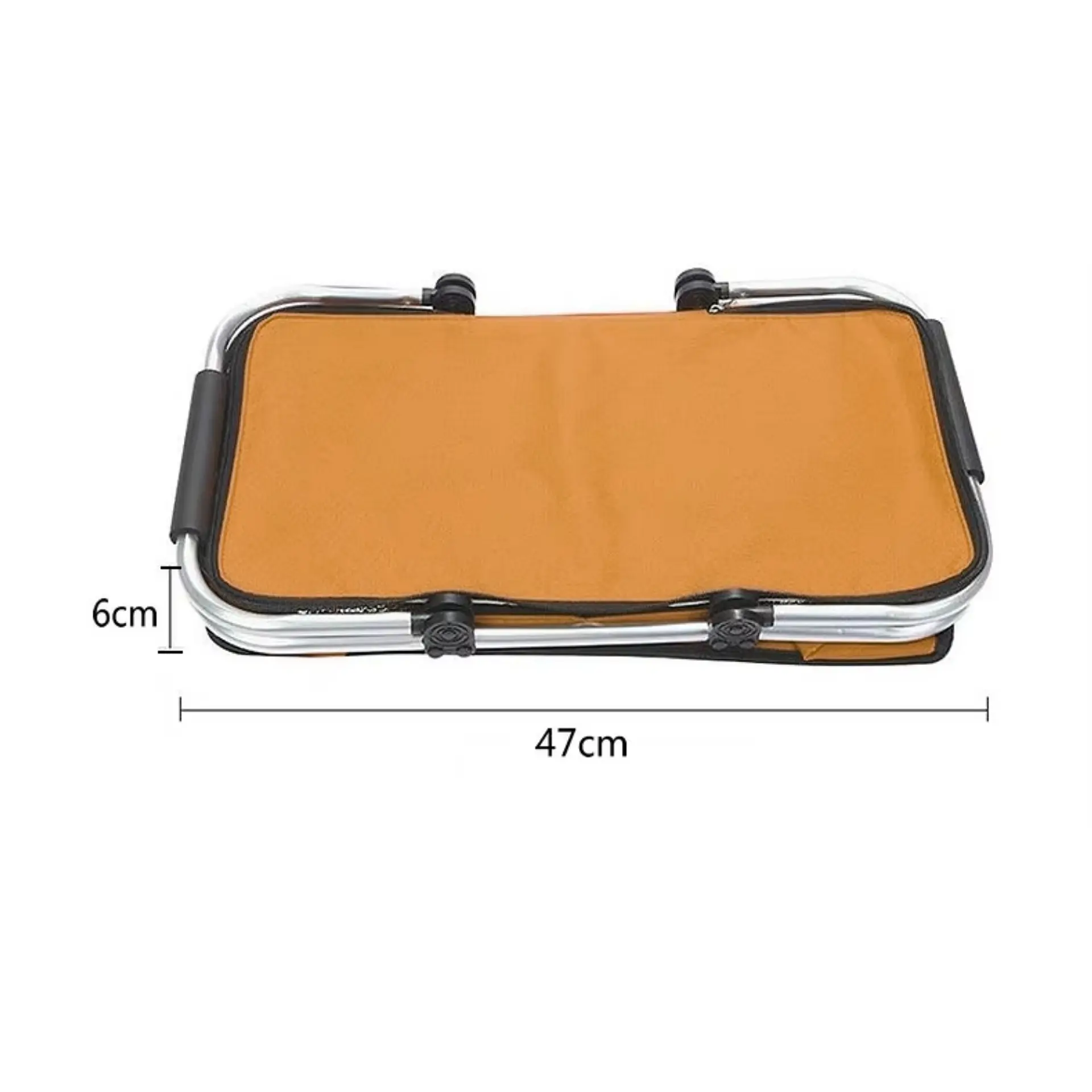 Bolso Termico Plegable Naranja Cooler Canasta Picnic 8