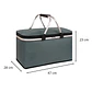 Bolso Termico Plegable Gris Cooler Canasta Picnic - Miniatura 2