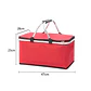 Bolso Termico Plegable Rojo Cooler Canasta Picnic - Miniatura 2