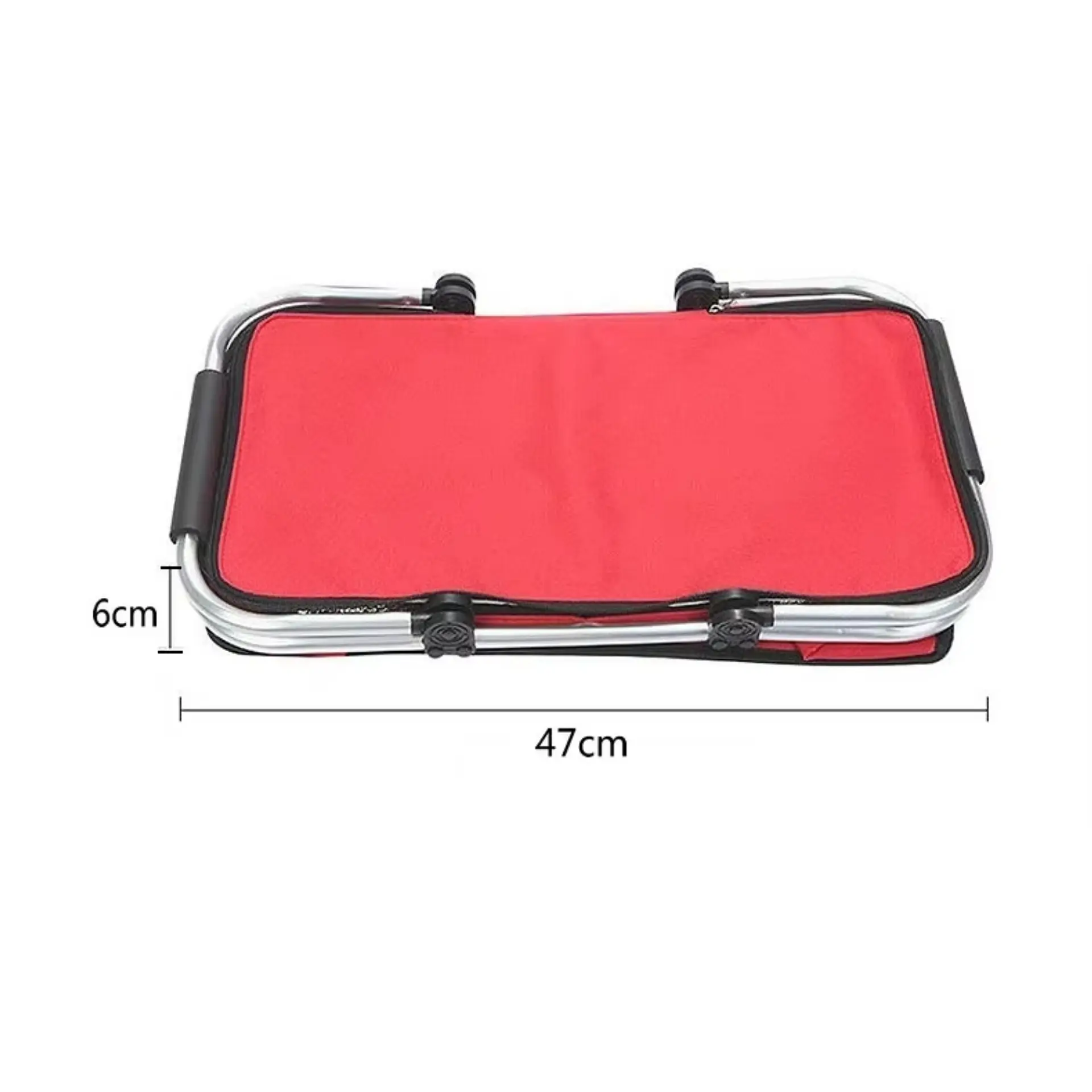 Bolso Termico Plegable Rojo Cooler Canasta Picnic 7
