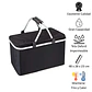 Bolso Termico Plegable Negro Cooler Canasta Picnic - Miniatura 4