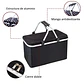 Bolso Termico Plegable Negro Cooler Canasta Picnic - Miniatura 5