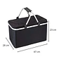 Bolso Termico Plegable Negro Cooler Canasta Picnic - Miniatura 6