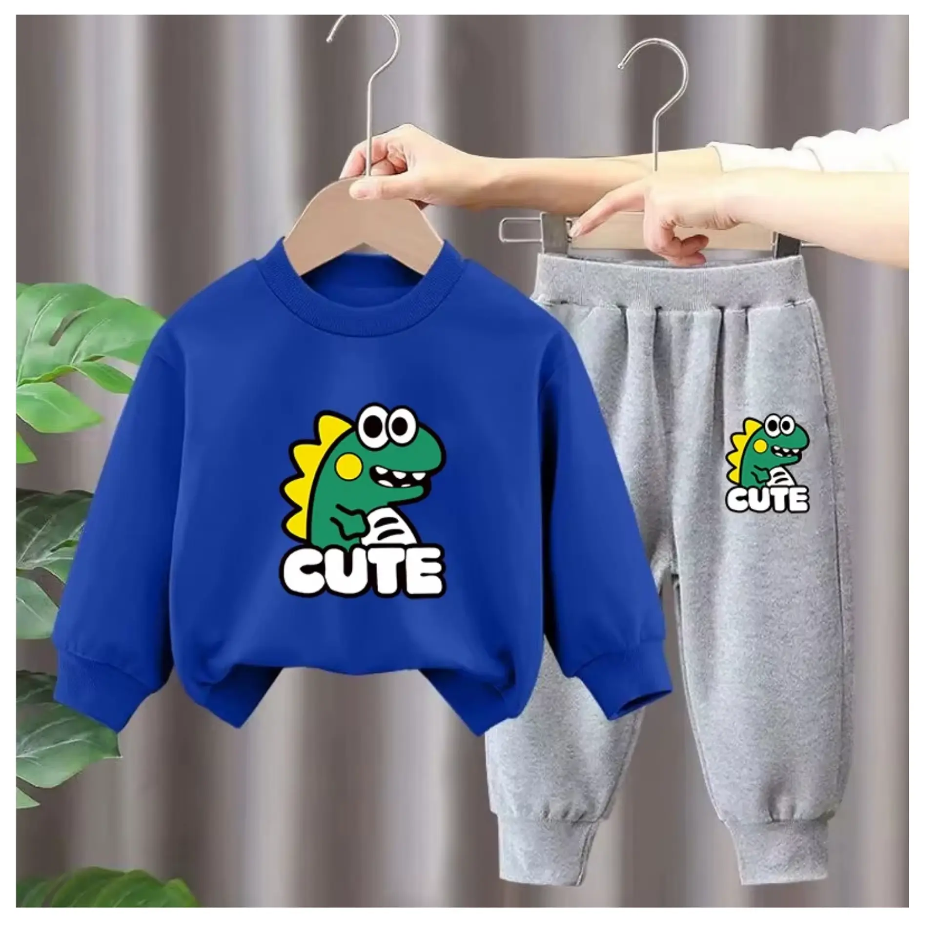 Buzo Niño Infantil Algodon Poleron Pantalon Dino 13