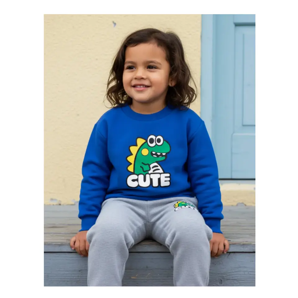 Buzo Niño Infantil Algodon Poleron Pantalon Dino 10