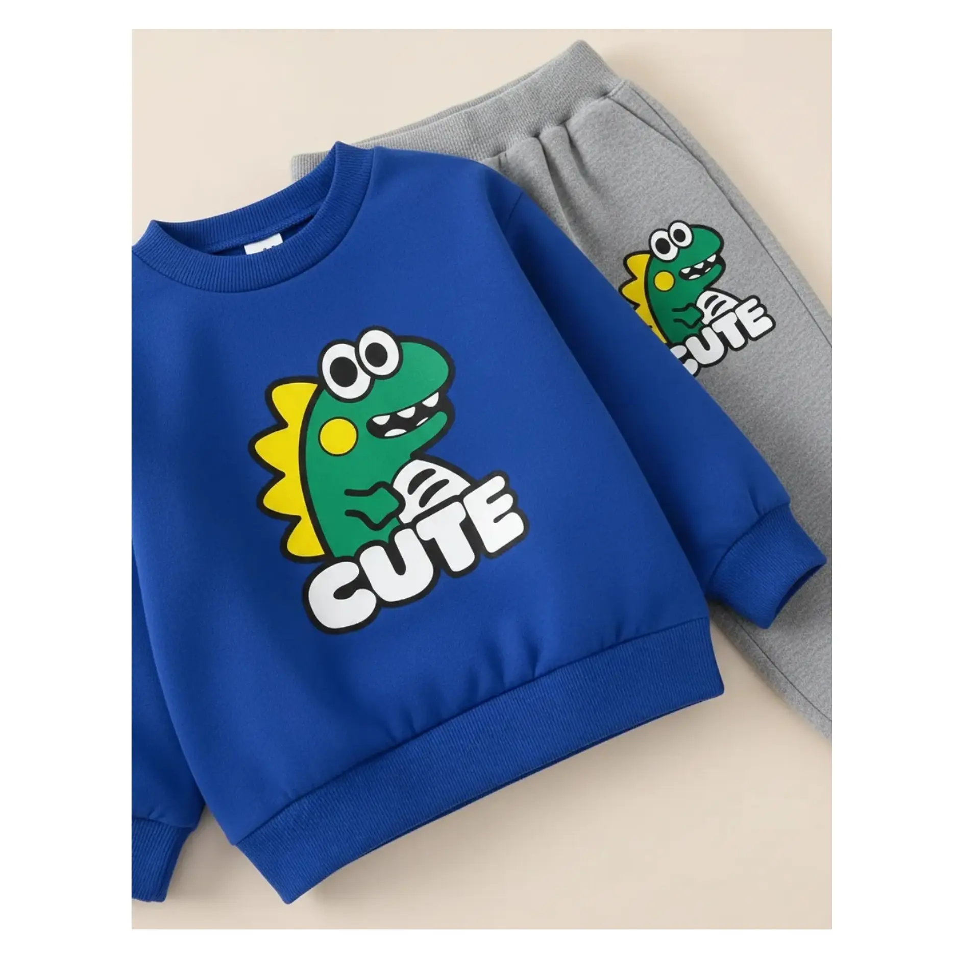 Buzo Niño Infantil Algodon Poleron Pantalon Dino 15