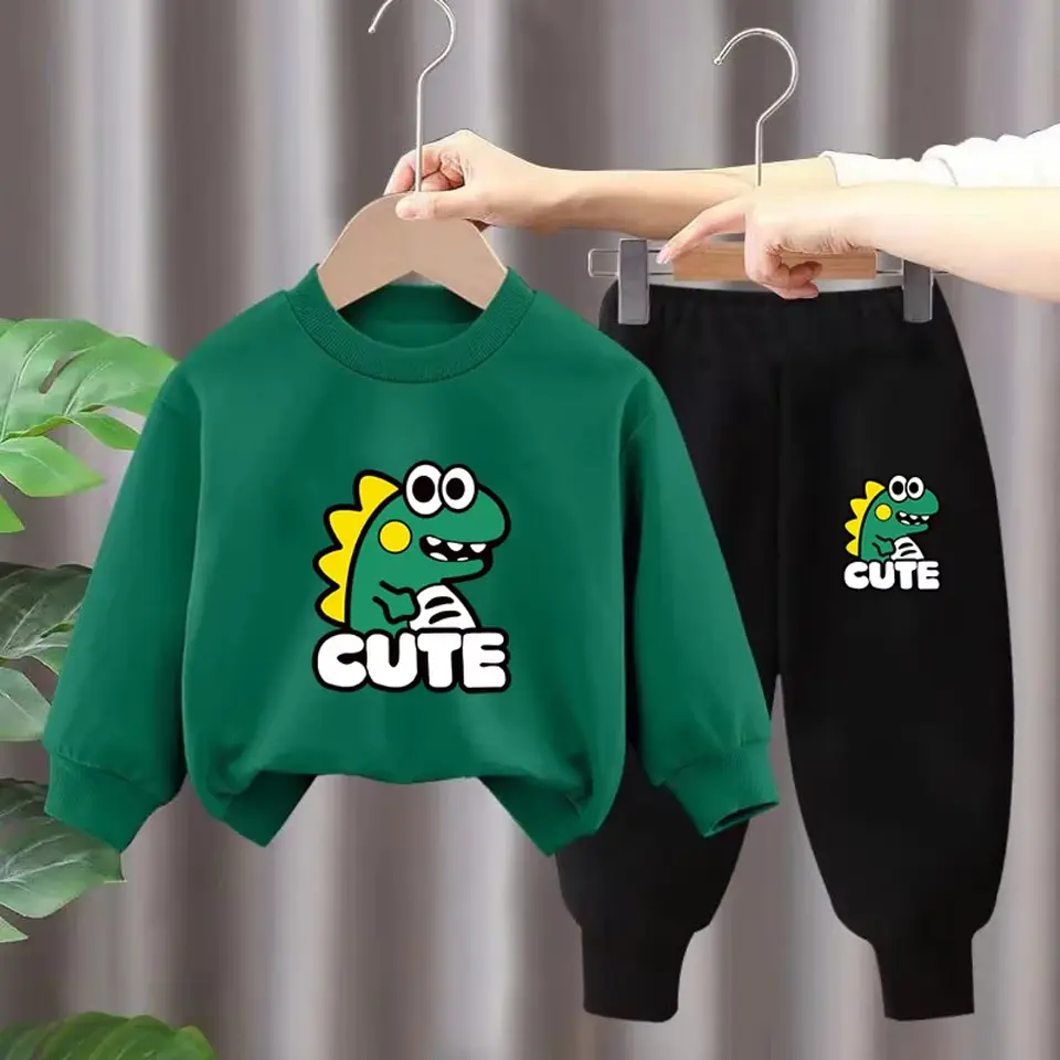 Buzo Niño Infantil Algodon Poleron Pantalon Dino 20