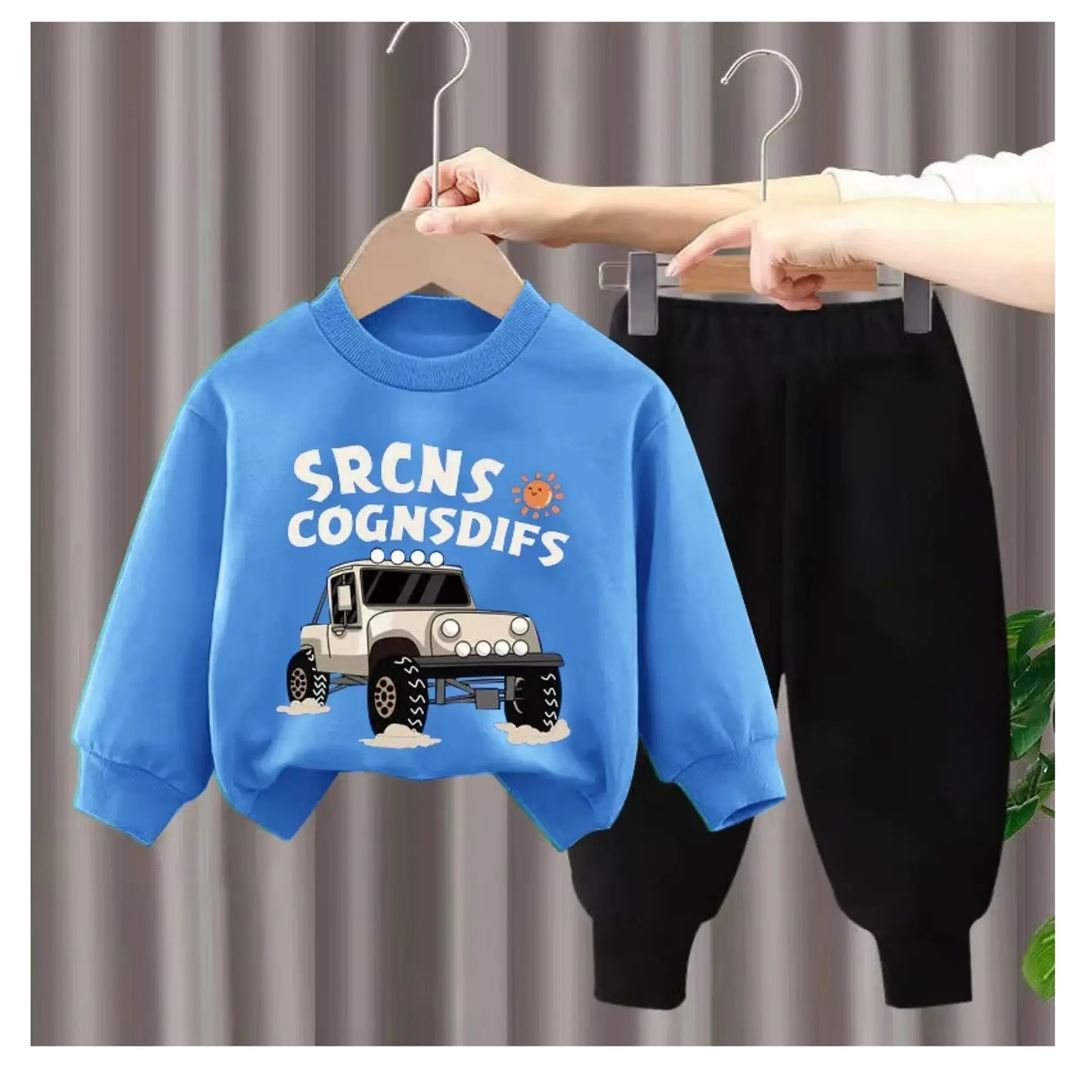 Buzo Niño Infantil Algodon 2 piezas Poleron Truck 15