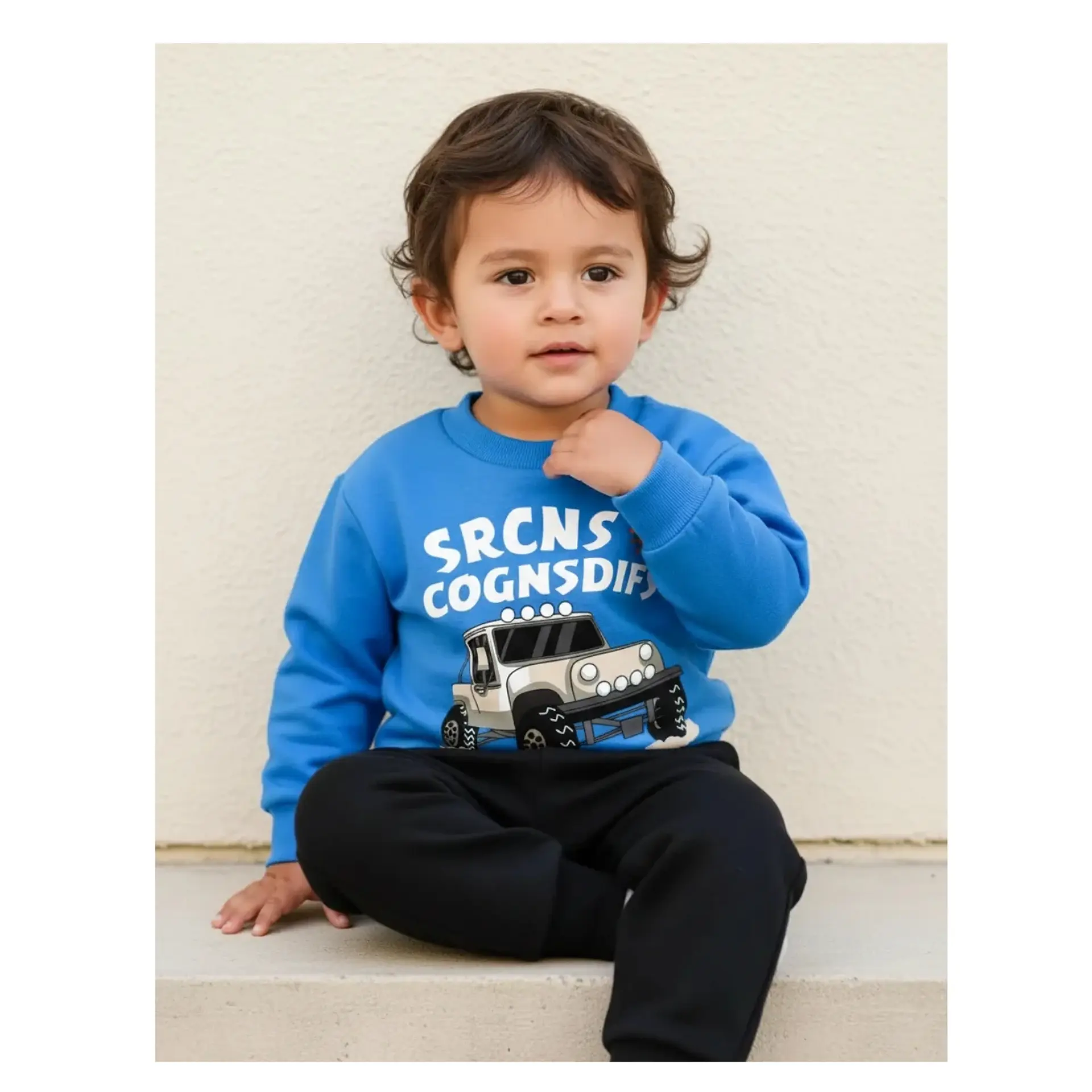 Buzo Niño Infantil Algodon 2 piezas Poleron Truck 14