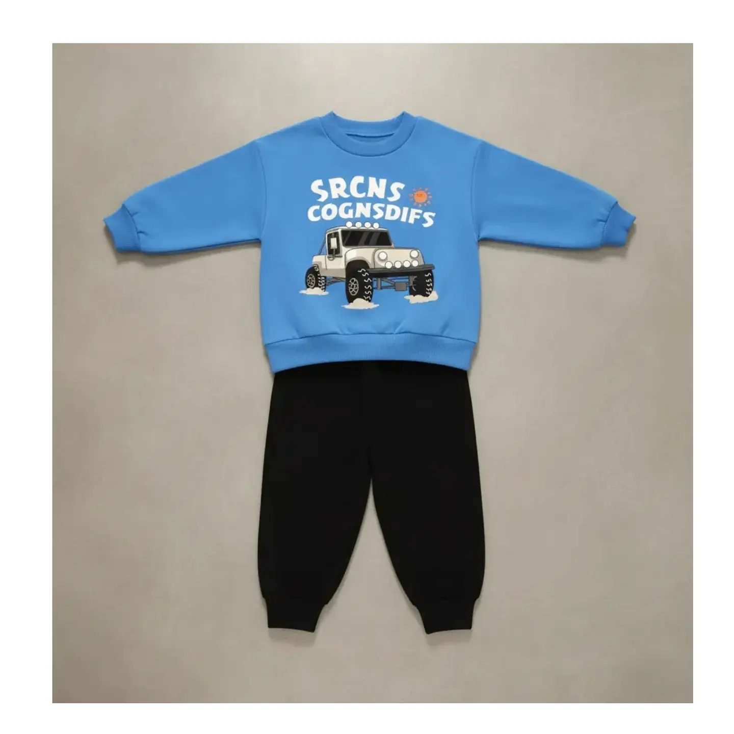 Buzo Niño Infantil Algodon 2 piezas Poleron Truck 14