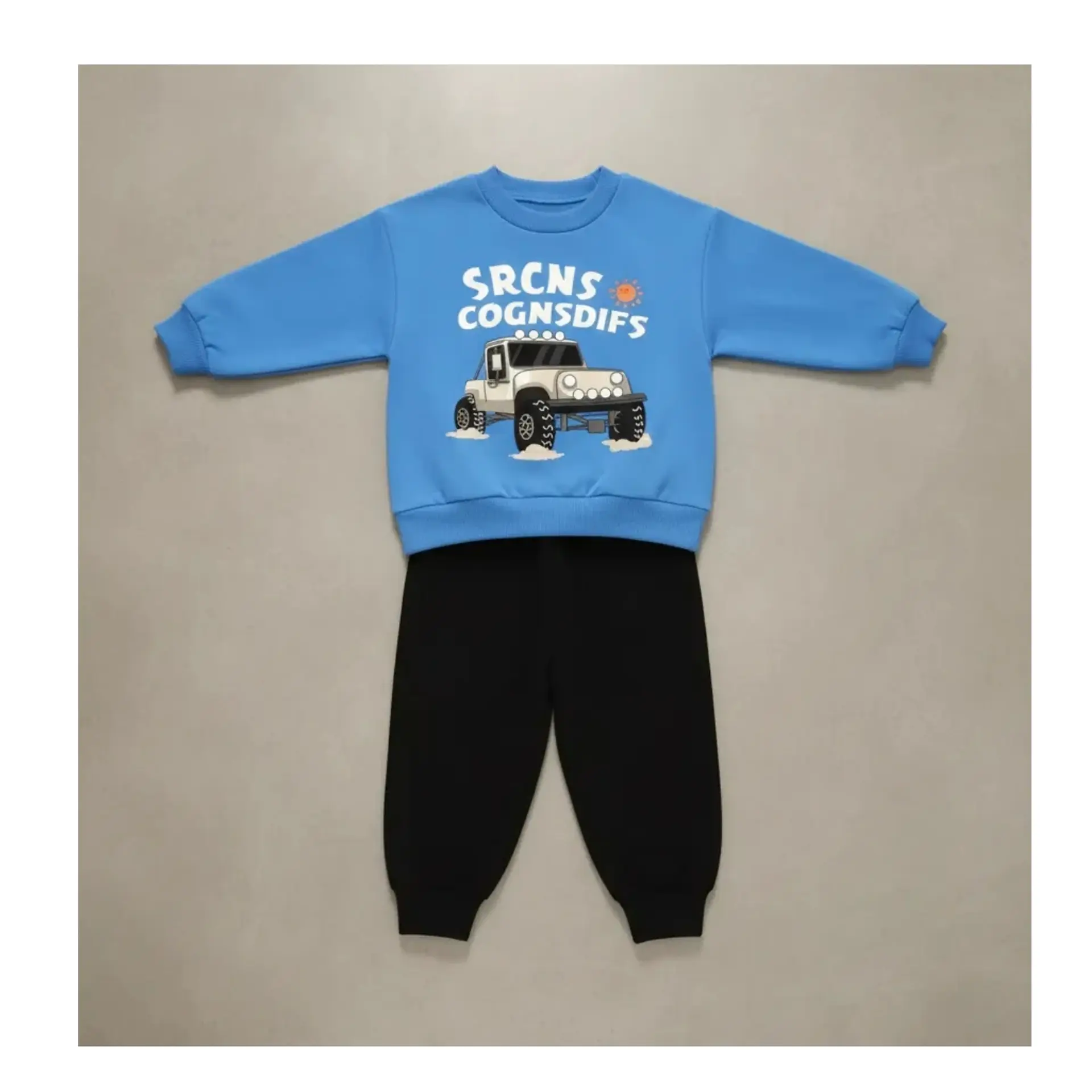 Buzo Niño Infantil Algodon 2 piezas Poleron Truck 18