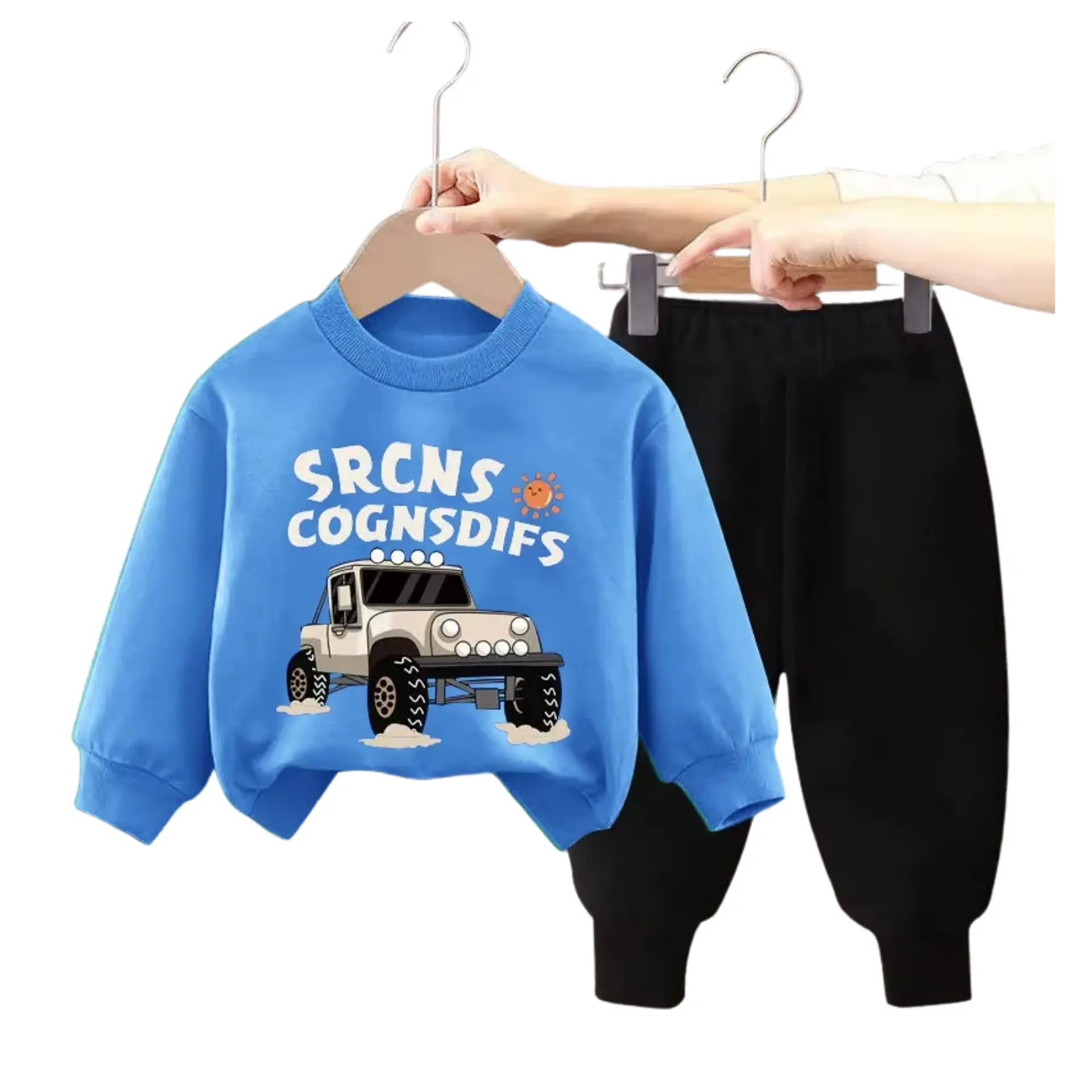 Buzo Niño Infantil Algodon 2 piezas Poleron Truck 19