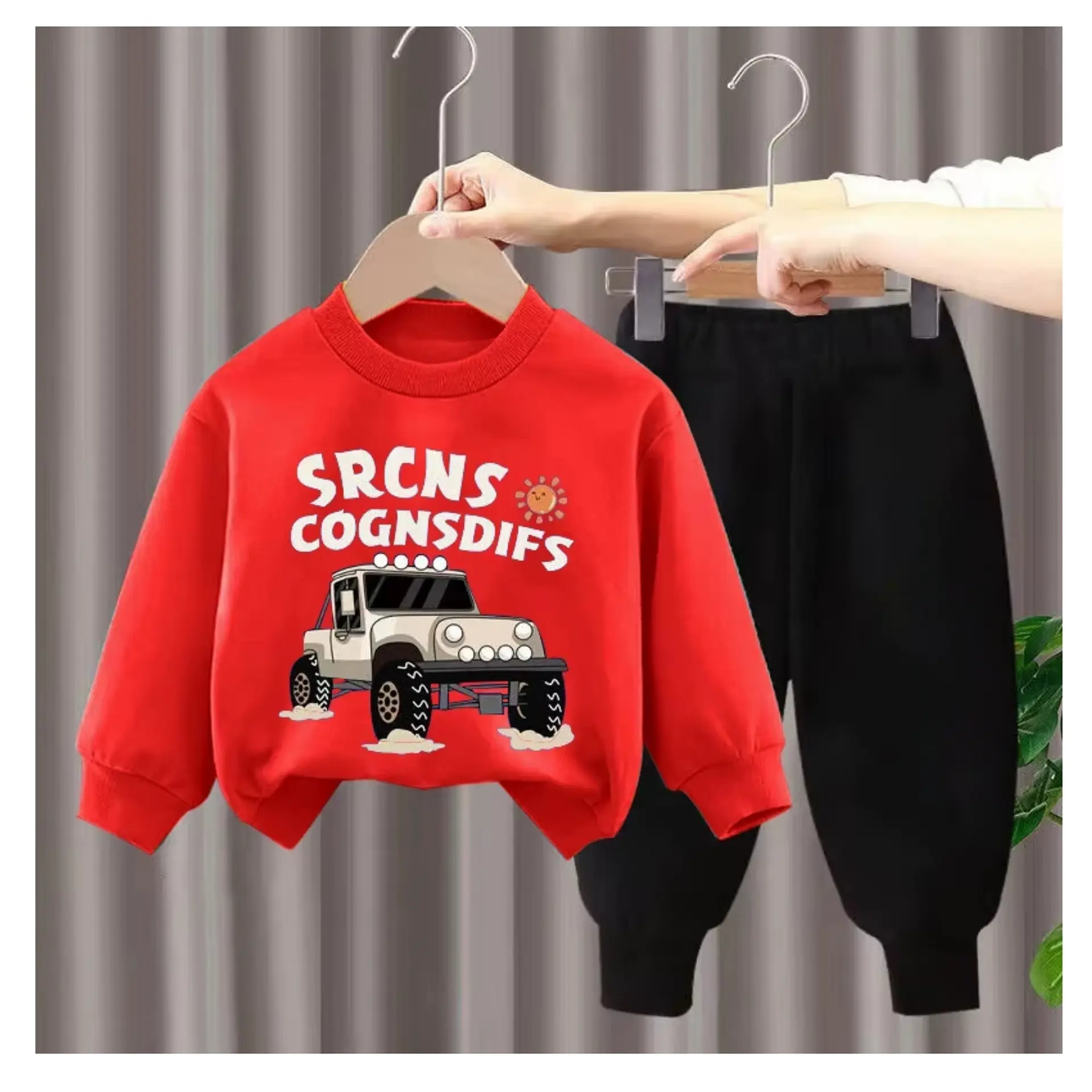 Buzo Niño Infantil Algodon 2 piezas Poleron Truck 25