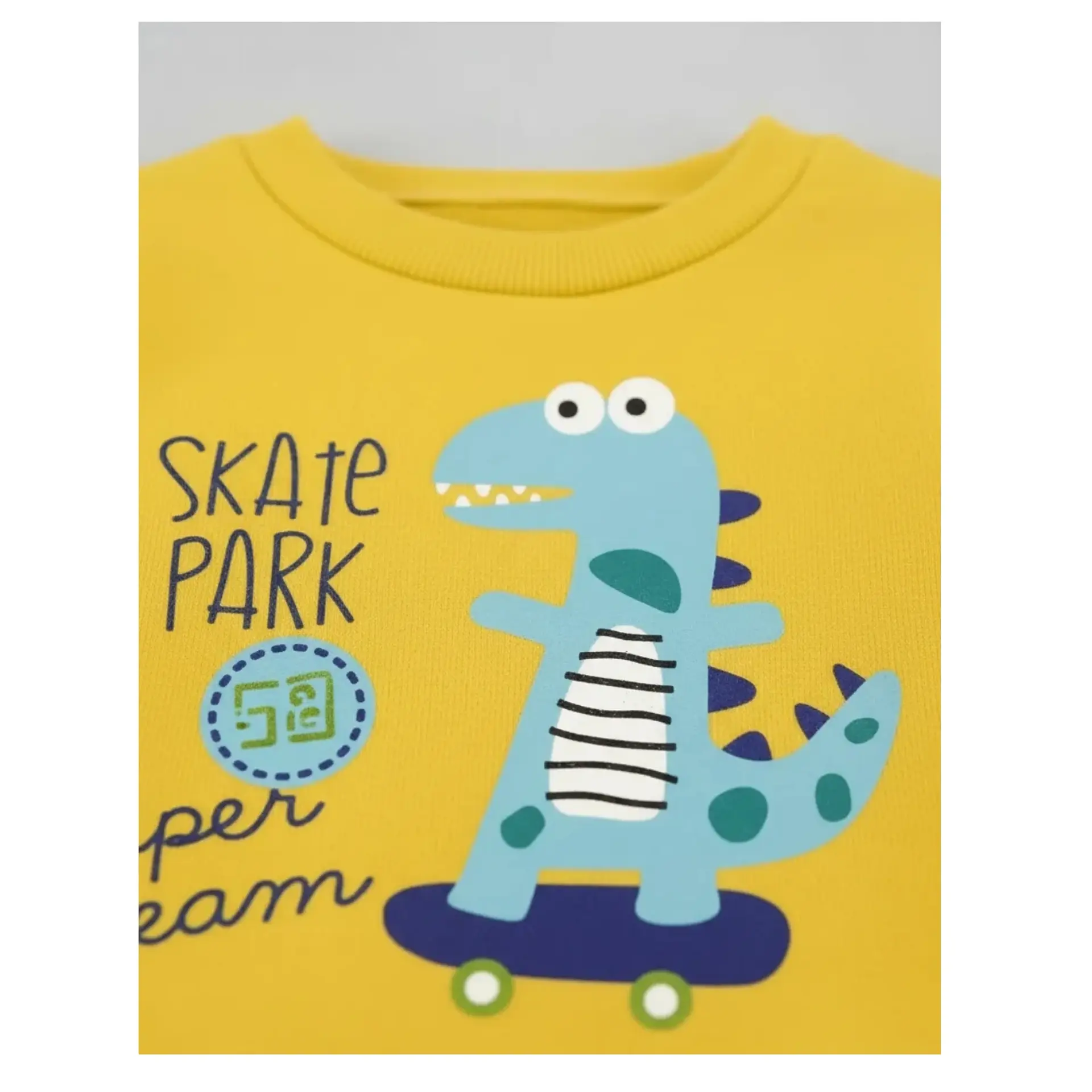 Buzo Niño Infantil Algodon 2 piezas Poleron Dino Skate 17