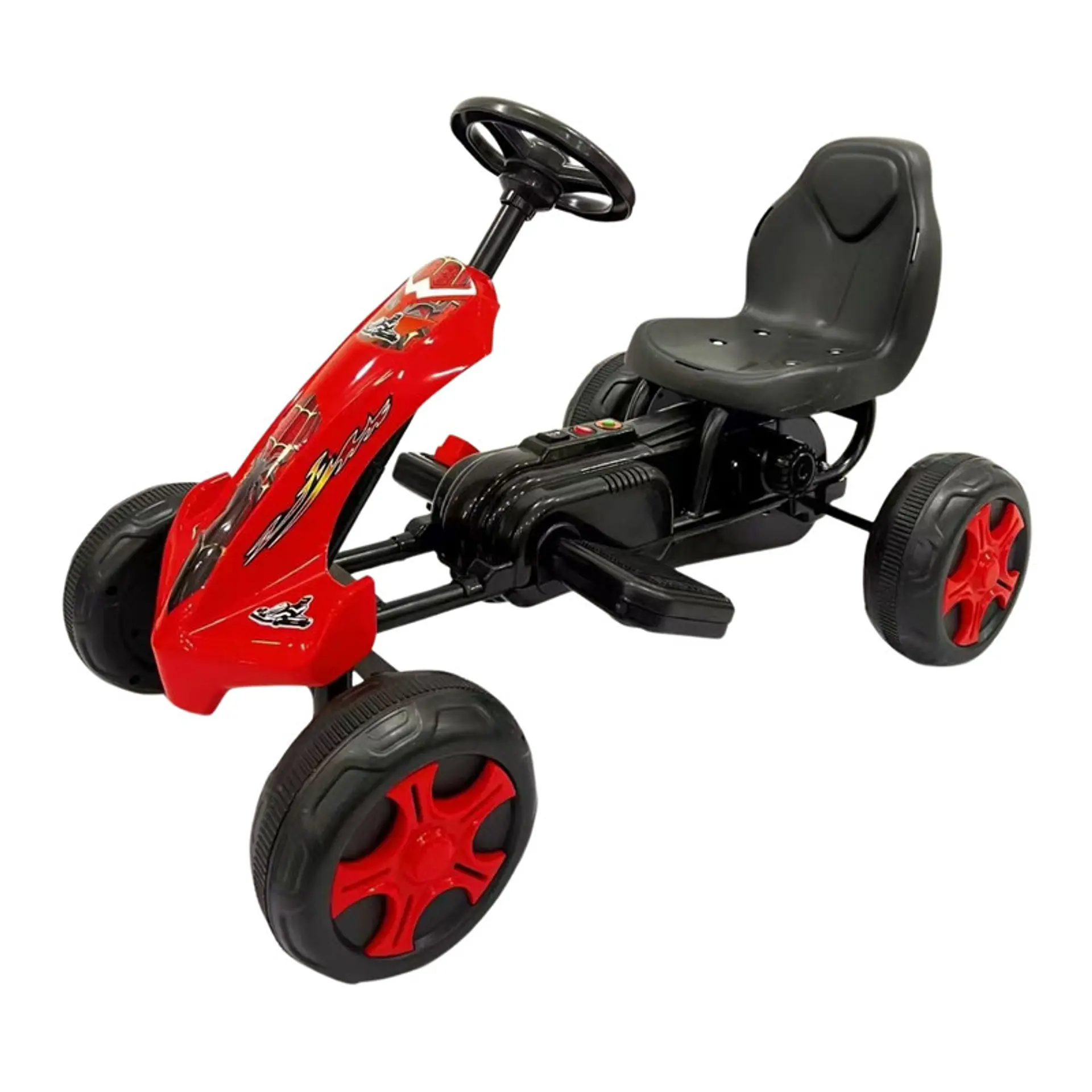Auto Batería Go Kart Eléctrico Infantil Volt Rojo  2