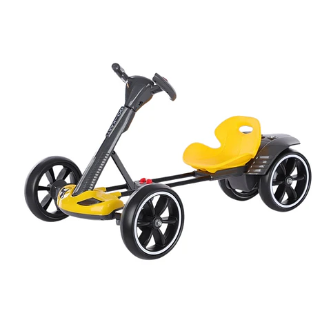 Auto Batería Go Kart Eléctrico Infantil Drift Amarillo