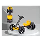 Auto Batería Go Kart Eléctrico Infantil Drift Amarillo - Miniatura 4