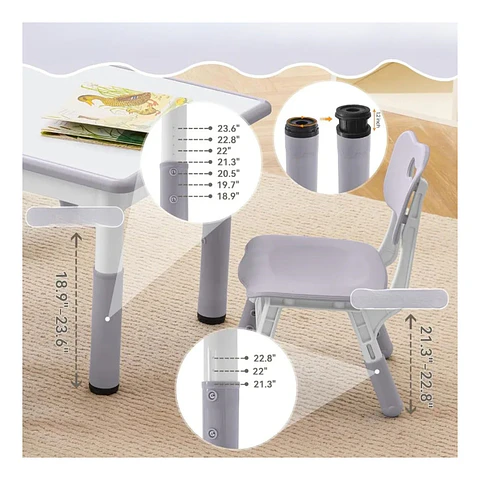 Mesa Infantil Con 2 Sillas Junior Desk BRID