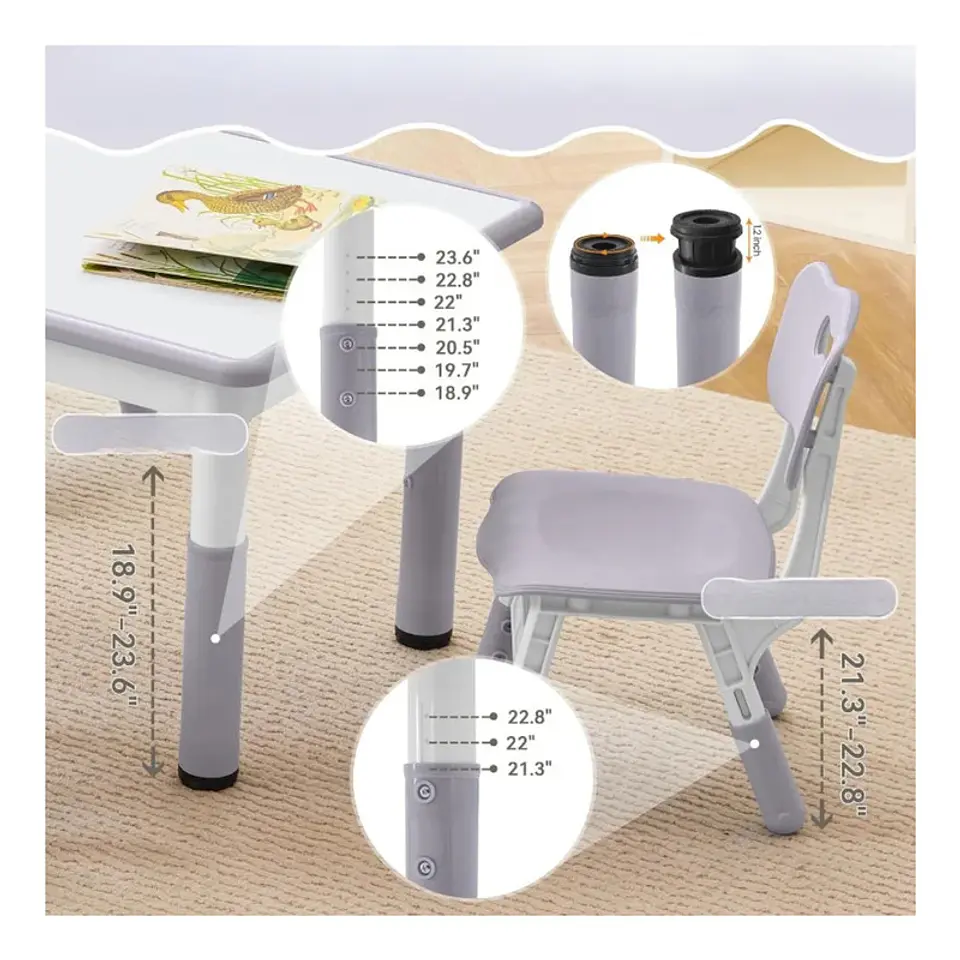 Mesa Infantil Con 2 Sillas Junior Desk BRID 2