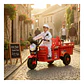Auto Batería Motocarro Eléctrico Infantil De Carga Rojo - Miniatura 3
