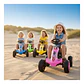 Auto Batería Go Kart Eléctrico Infantil Volt Rosa  - Miniatura 5
