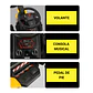 Auto Batería Retroexcavadora Eléctrica Infantil Amarilla - Miniatura 3