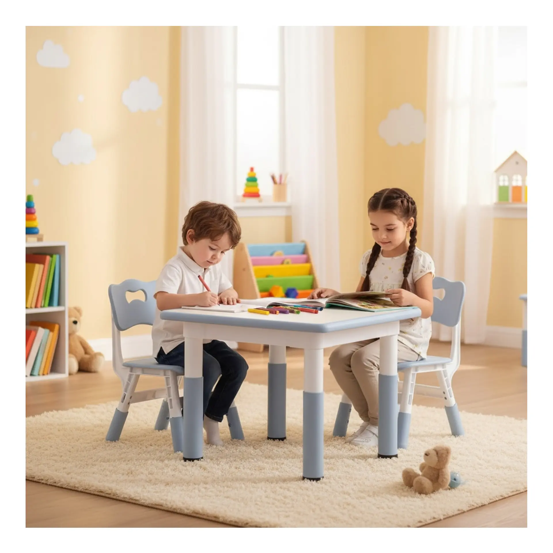Mesa Infantil Con 2 Sillas Junior Desk BRID 4