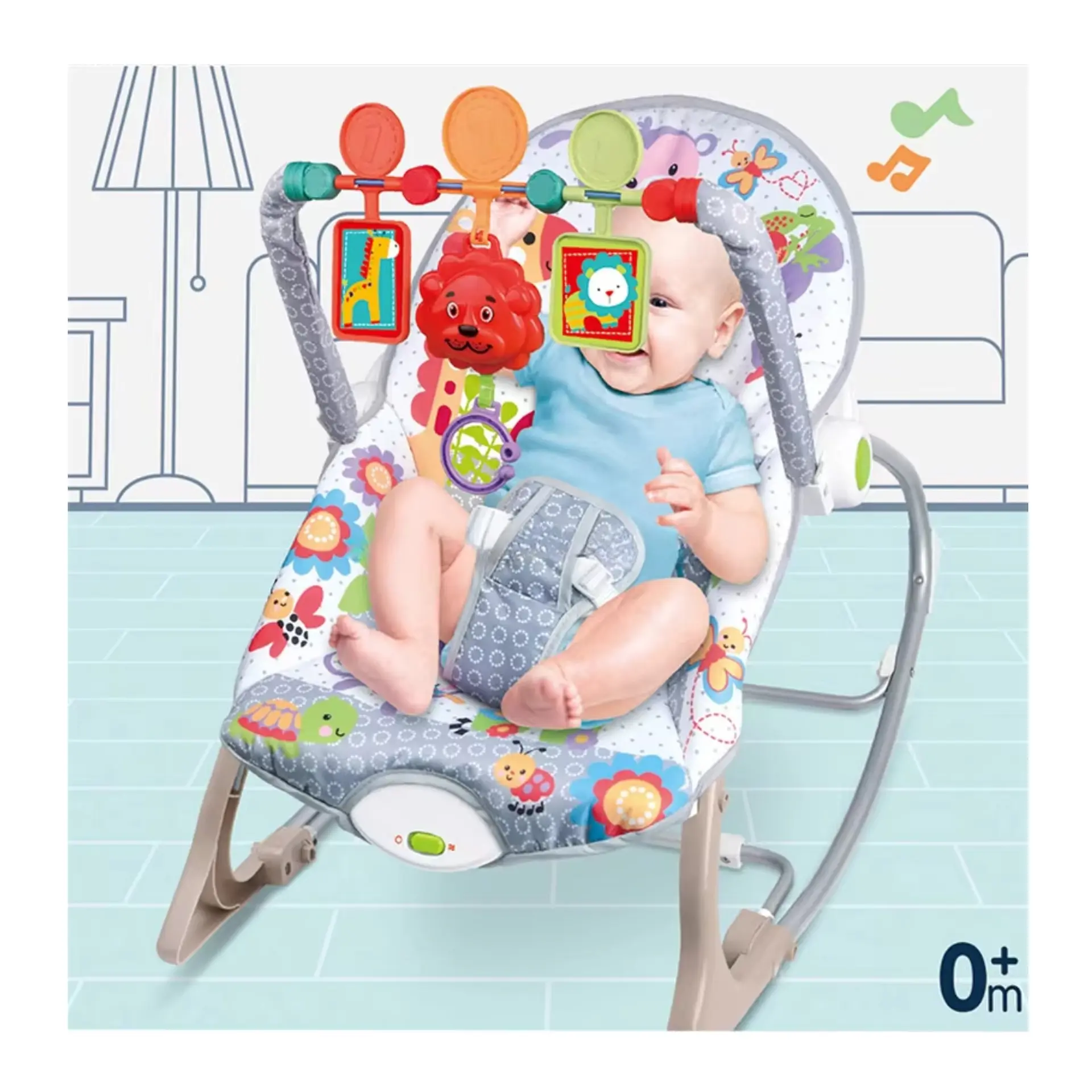 Silla Nido Vibratoria Infantil Musical Bebe Dream 2