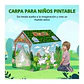Carpa Infantil Creativa Para Pintar Casita Juegos T-REX - Miniatura 2