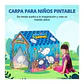 Carpa Infantil Creativa Para Pintar Casita Juegos WALLY - Miniatura 2