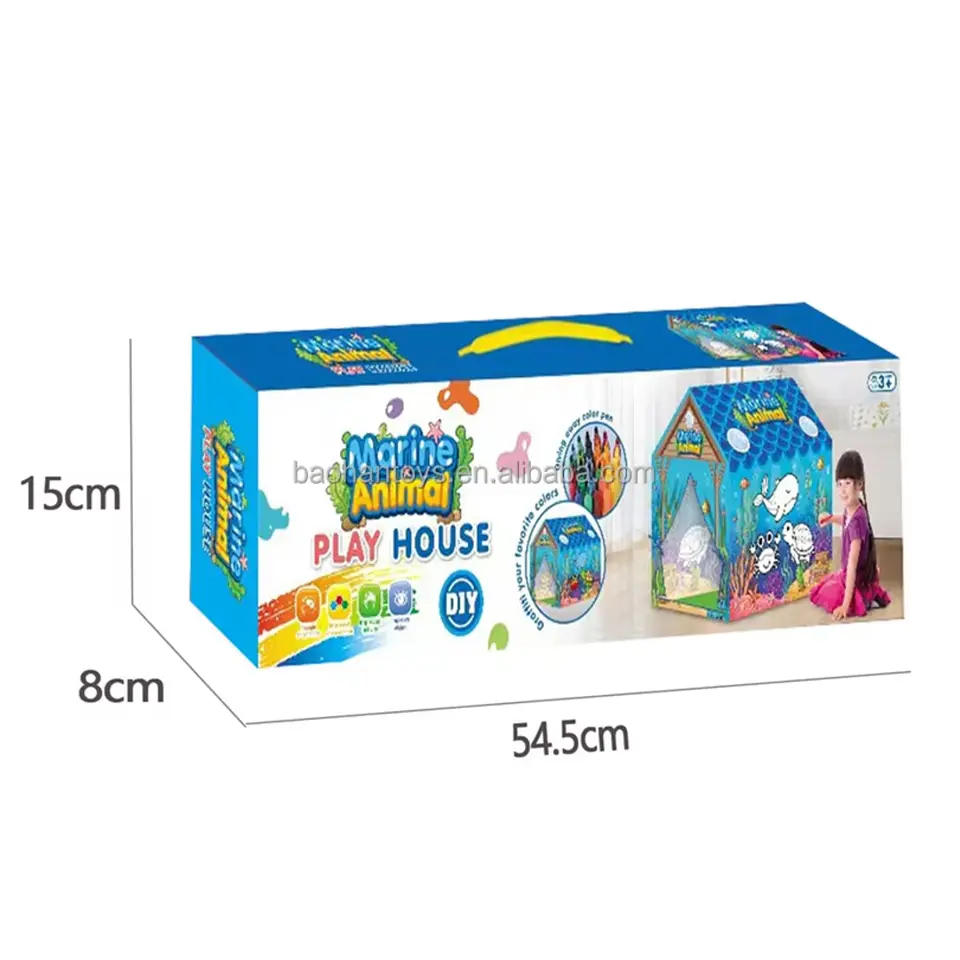 Carpa Infantil Creativa Para Pintar Casita Juegos WALLY 6