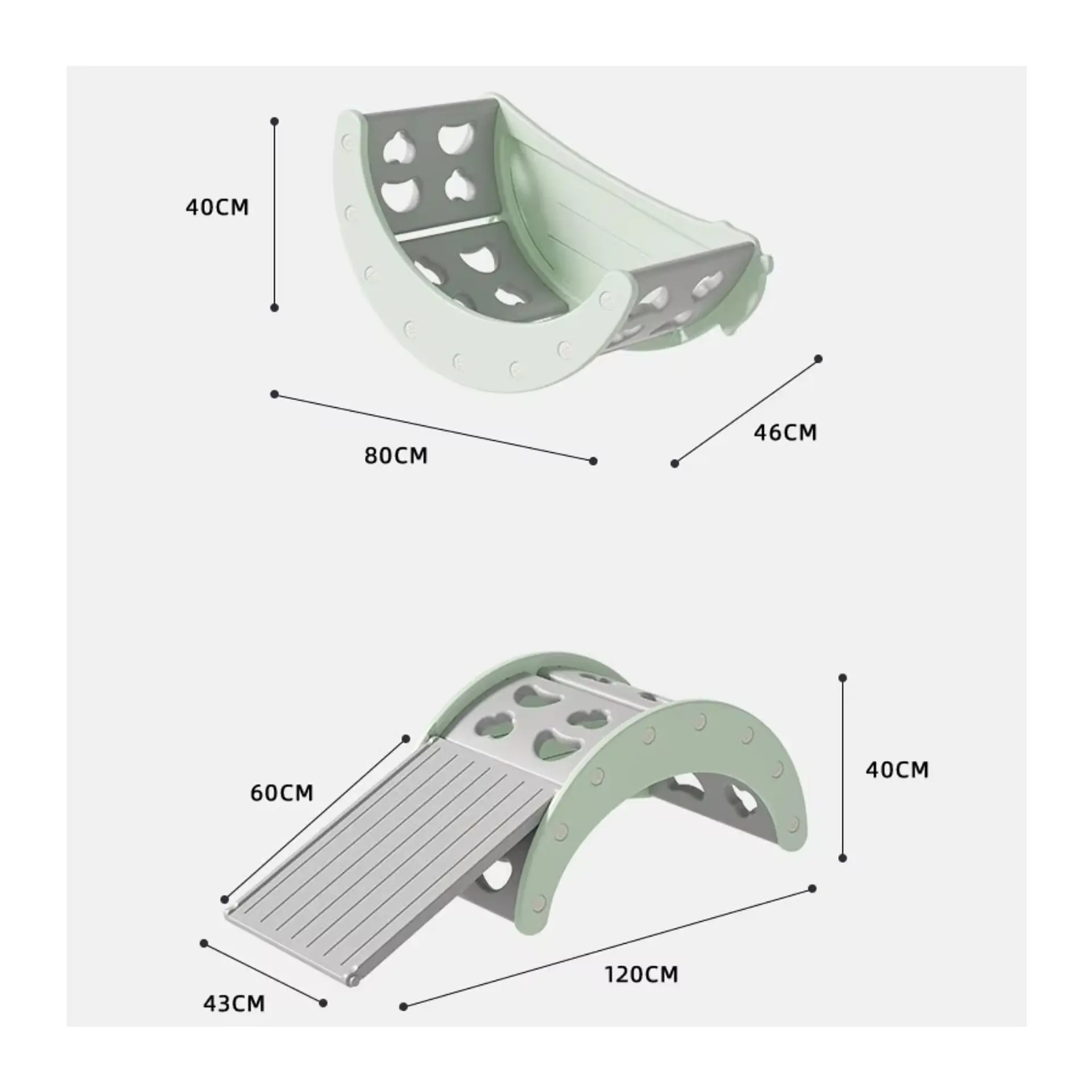 Rampa Arco Montessori Reversible Climb Juego Infantil 2 -1 2