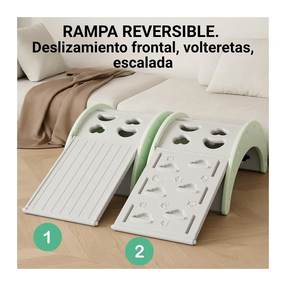 Rampa Arco Montessori Reversible Climb Juego Infantil 2 -1 3