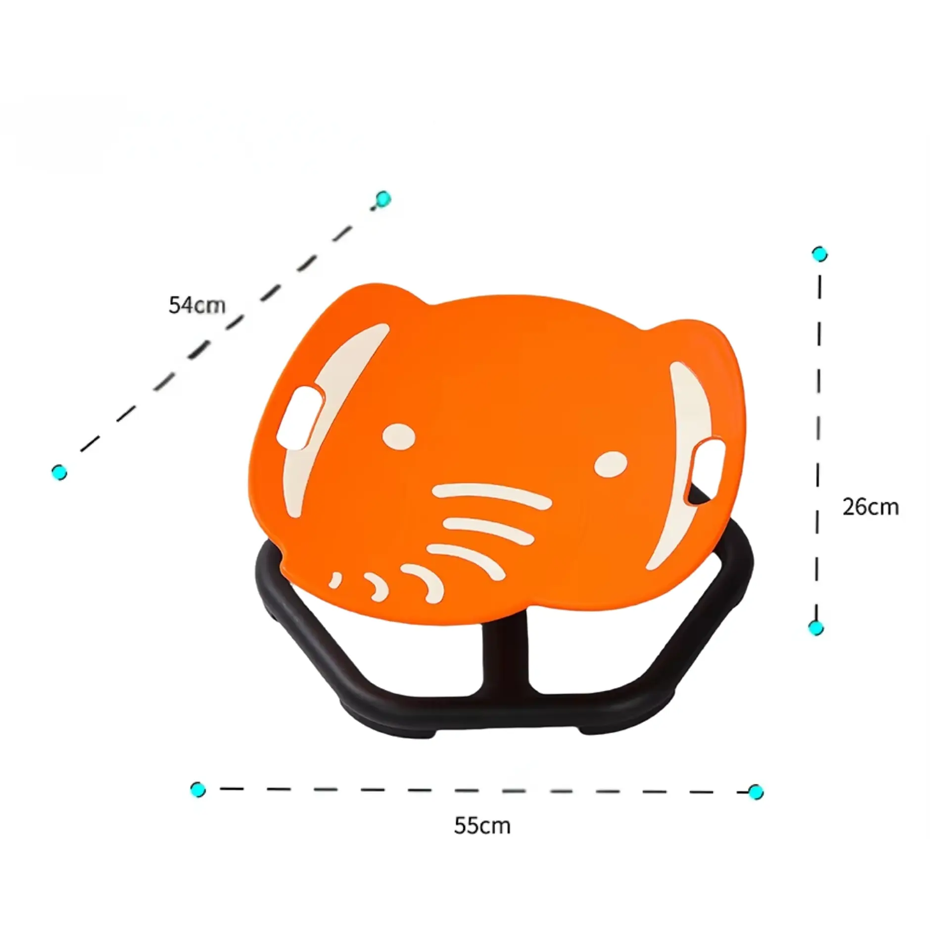 Silla Giratoria Sensorial Infantil Orbit Glow 360° Elefente 3