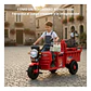 Auto Batería Motocarro Eléctrico Infantil De Carga Rojo - Miniatura 1