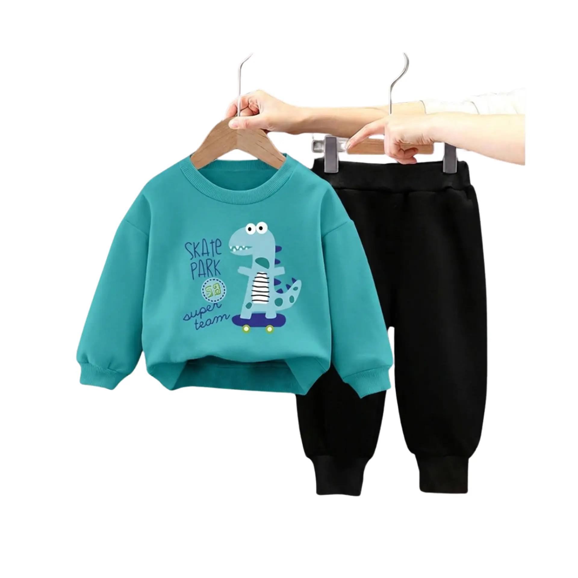 Buzo Niño Infantil Algodon 2 piezas Poleron Dino Skate 6